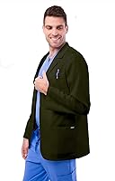 Vista 2 de Adar - Abrigos de laboratorio unisex universales, abrigo clásico de laboratorio de consulta de 31 pulgadas