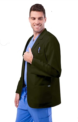 Miniatura 2 de Adar - Abrigos de laboratorio unisex universales, abrigo clásico de laboratorio de consulta de 31 pulgadas