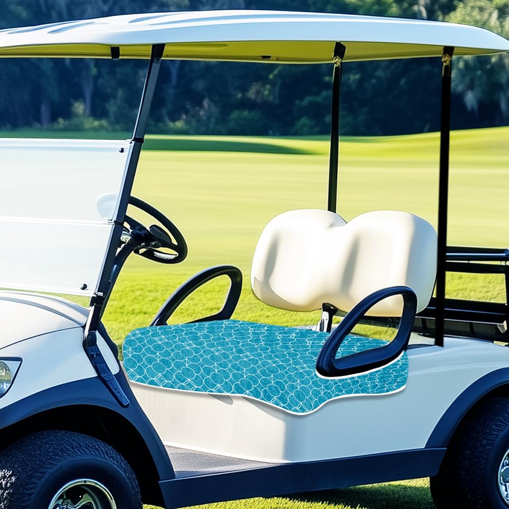 ORIGACH Golfwagen Sitzbezüge, Universal Golfwagen Sitzdecke Für Kühlen Und Bequemen Sitz, Golfwagen Sitzkissenbezüge für 2-Personen-Sitze, 100% Mikrofaser, 78.5 x 130cm Stil1