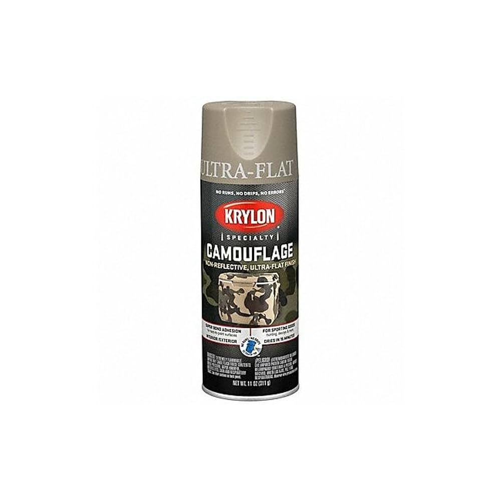 ヤ*ス様 KRYLON CAMOUFLAGE スプレー KHAKI カーキ クラ Krylon K04291000 Camouflage Spray Paint, Ultra Flat, Khaki
