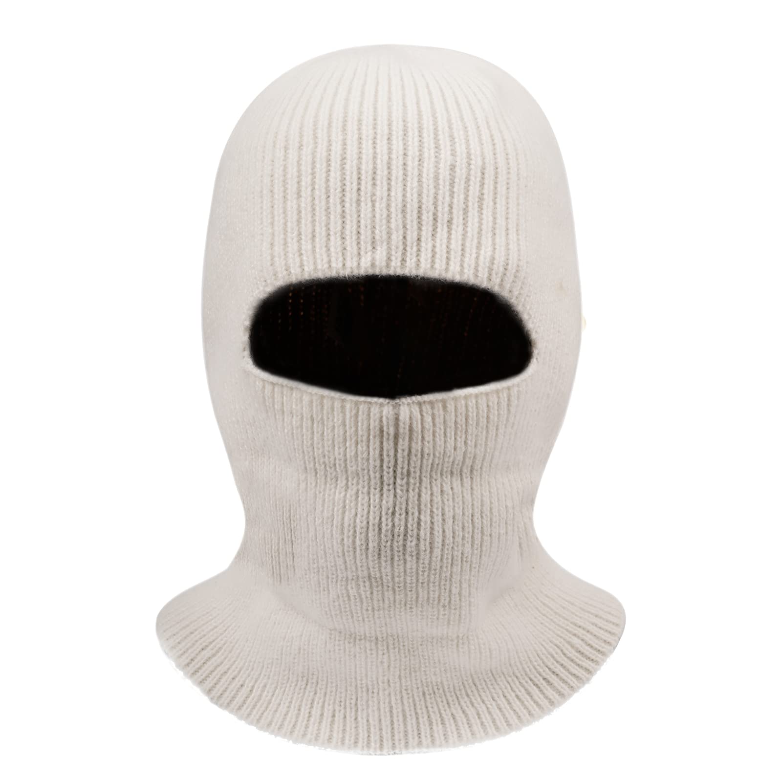 CLAPE Balaclava Ski Mask Warm Face Mask for Cold Weather Balaclava Knitted Cap Mens 2-in-1 Hat Snow Mask Neck Warmer Hood