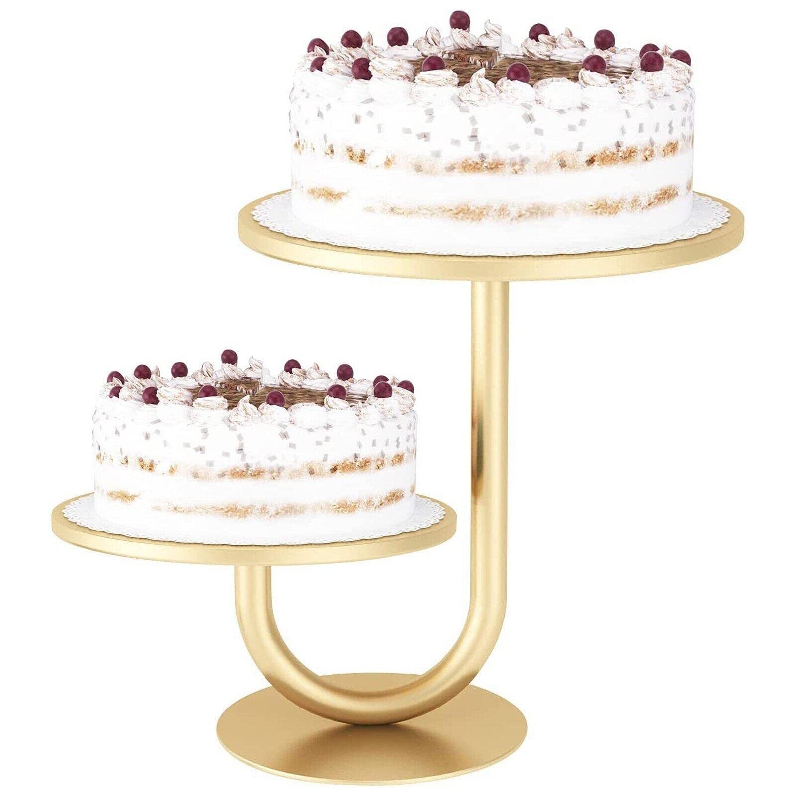 Kuchenausstellungsständer 2-stufig Cupcake Stand Nachmittag Tea Party Runde Teller, Die Platten Für Partys Hochzeitstorte Servieren