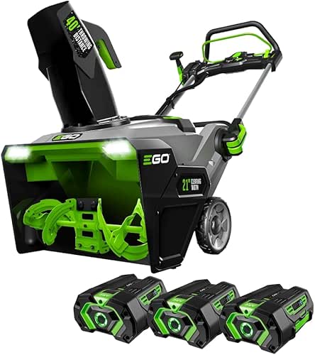 EGO Power+ SNT2112 21-Inch 56-Volt Lithium-Ion Cordless Steel Auger Snow