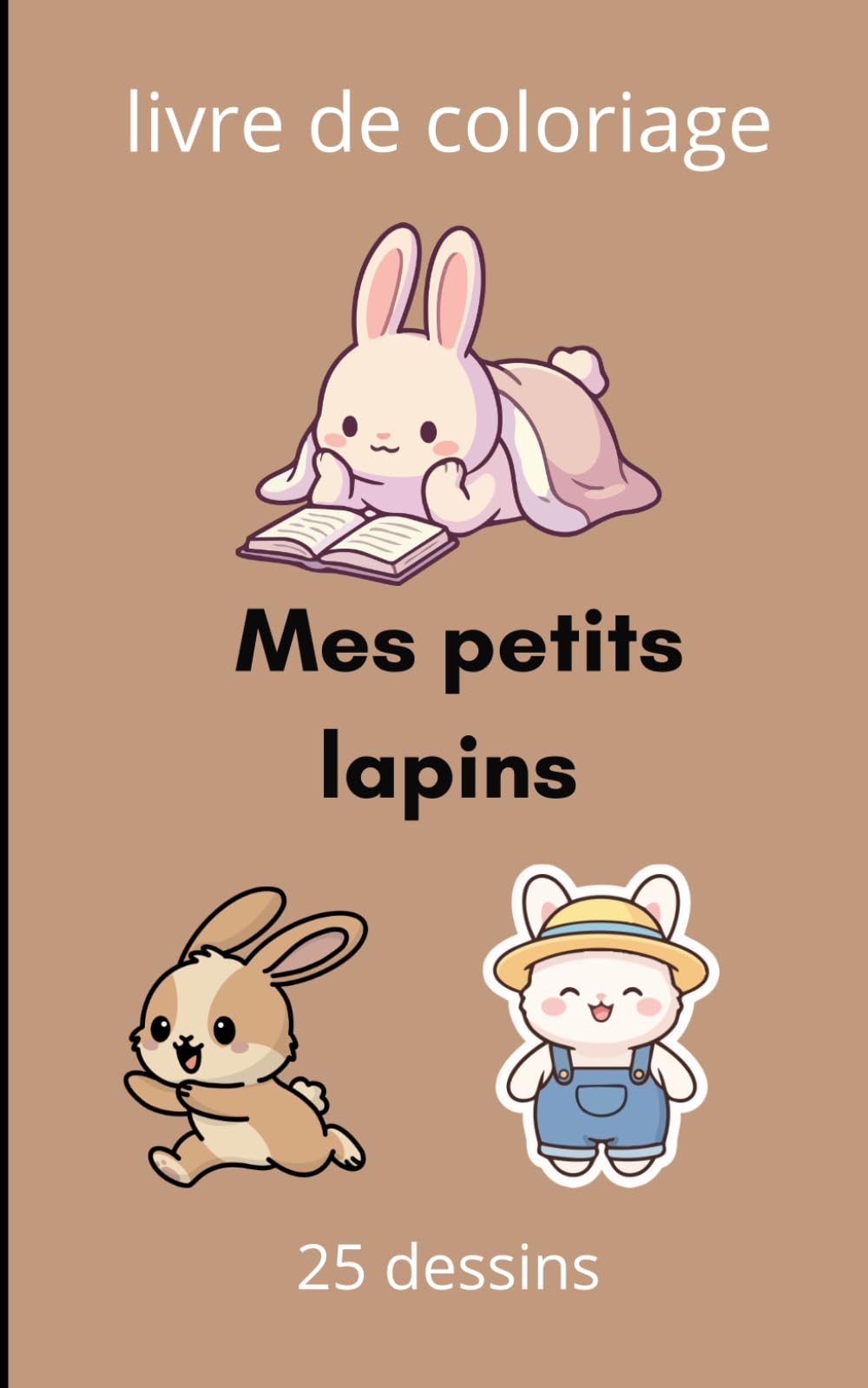 Mes petites lapins: Livre de coloriage