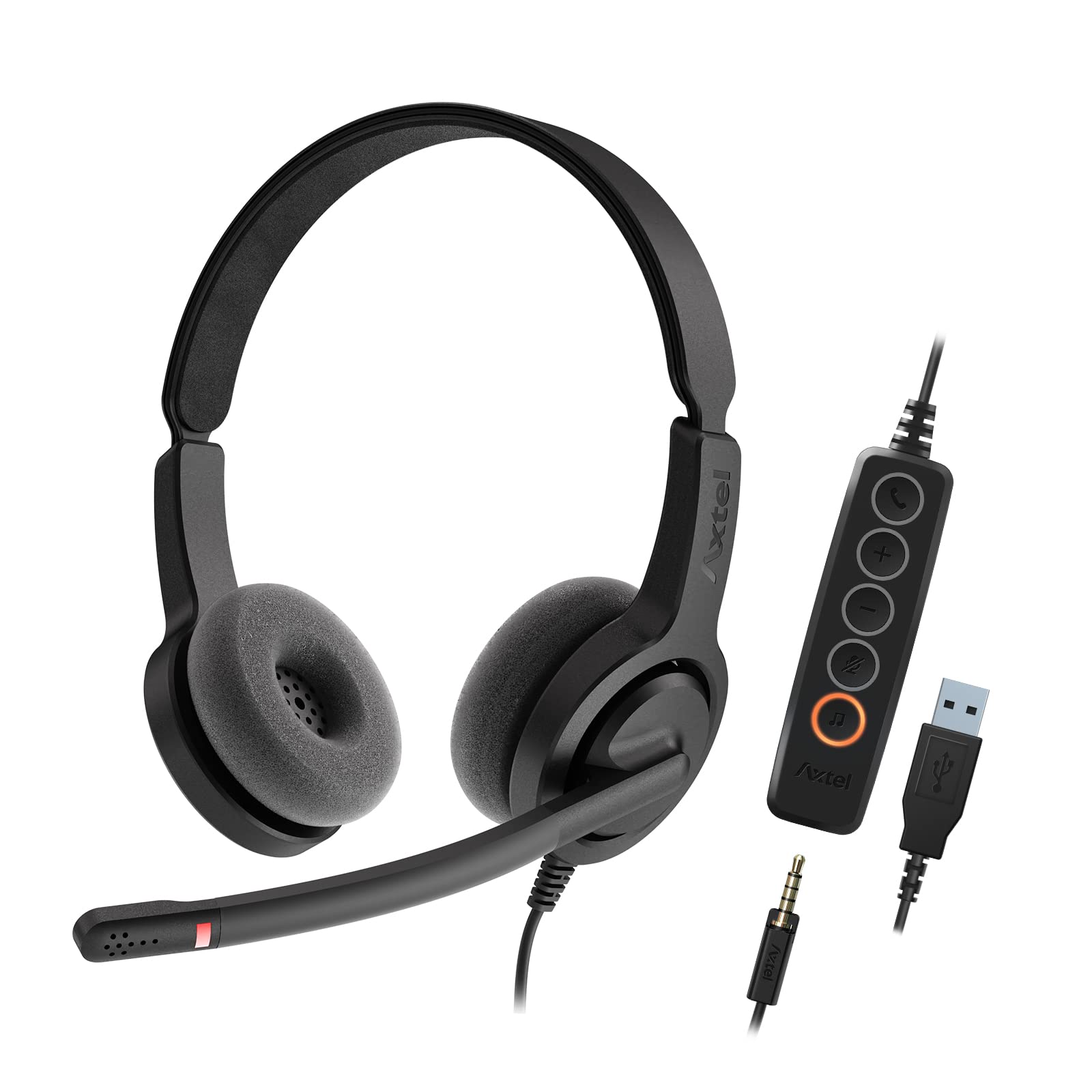 Auriculares Axtel Voice Uc28-35 Duo Nc Usb-a