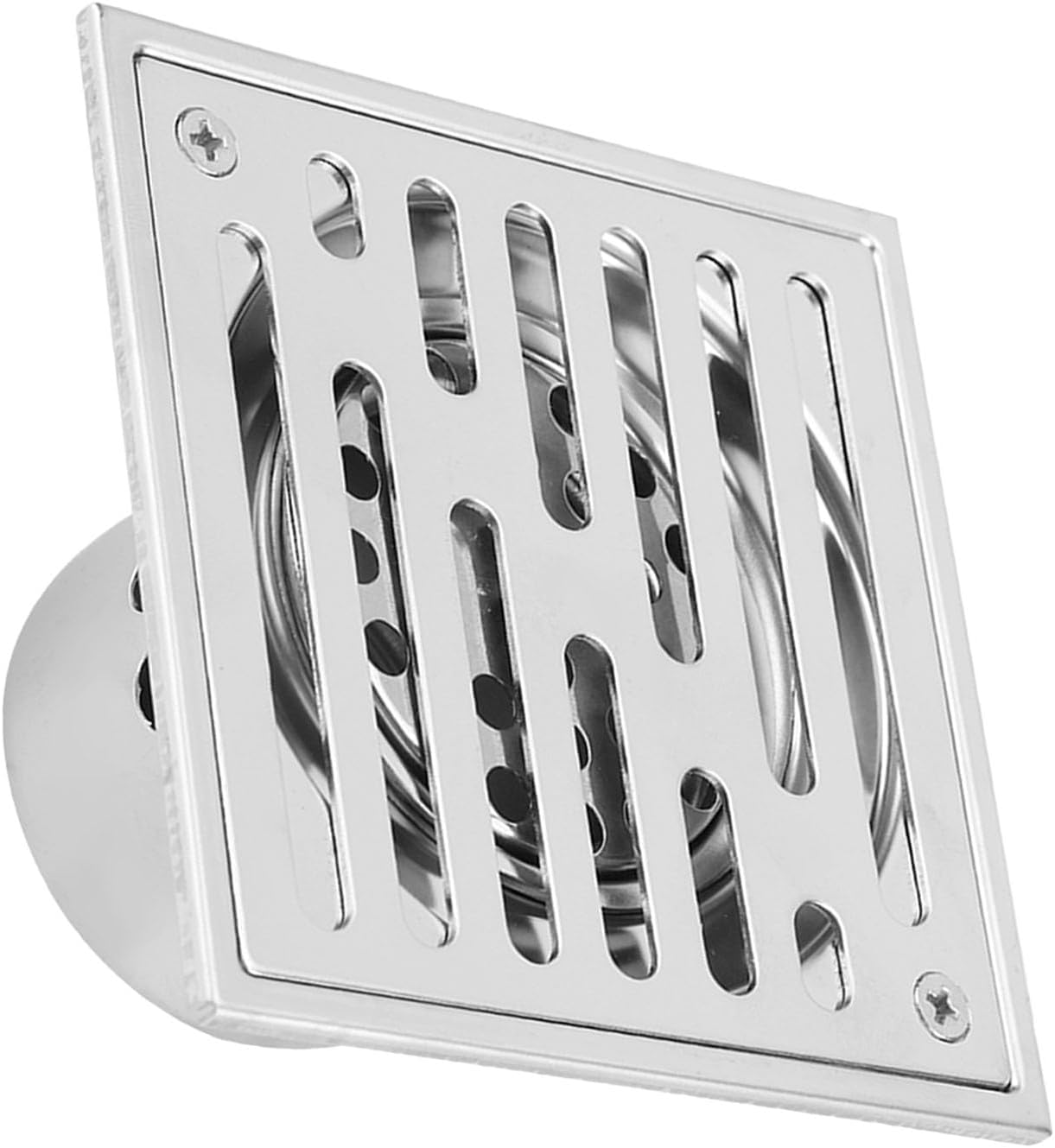 Yctze Large Caliber Stainless Steel Square AntiOdor Bathroom Floor Drain Waste Gate Shower Drainer Ideal for Wet Room Drain and Waste Trap (#01)