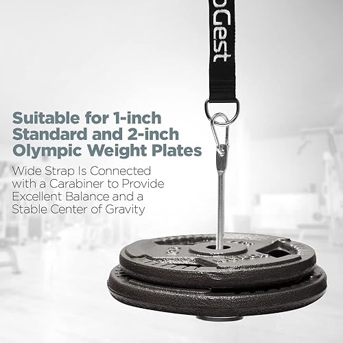 Miniatura 5 de LoGest Forearm Blaster - Rodillo de muñeca de antebrazo - Equipo de entrenamiento de antebrazo - Núcleo de acero con asas antideslizantes de goma -