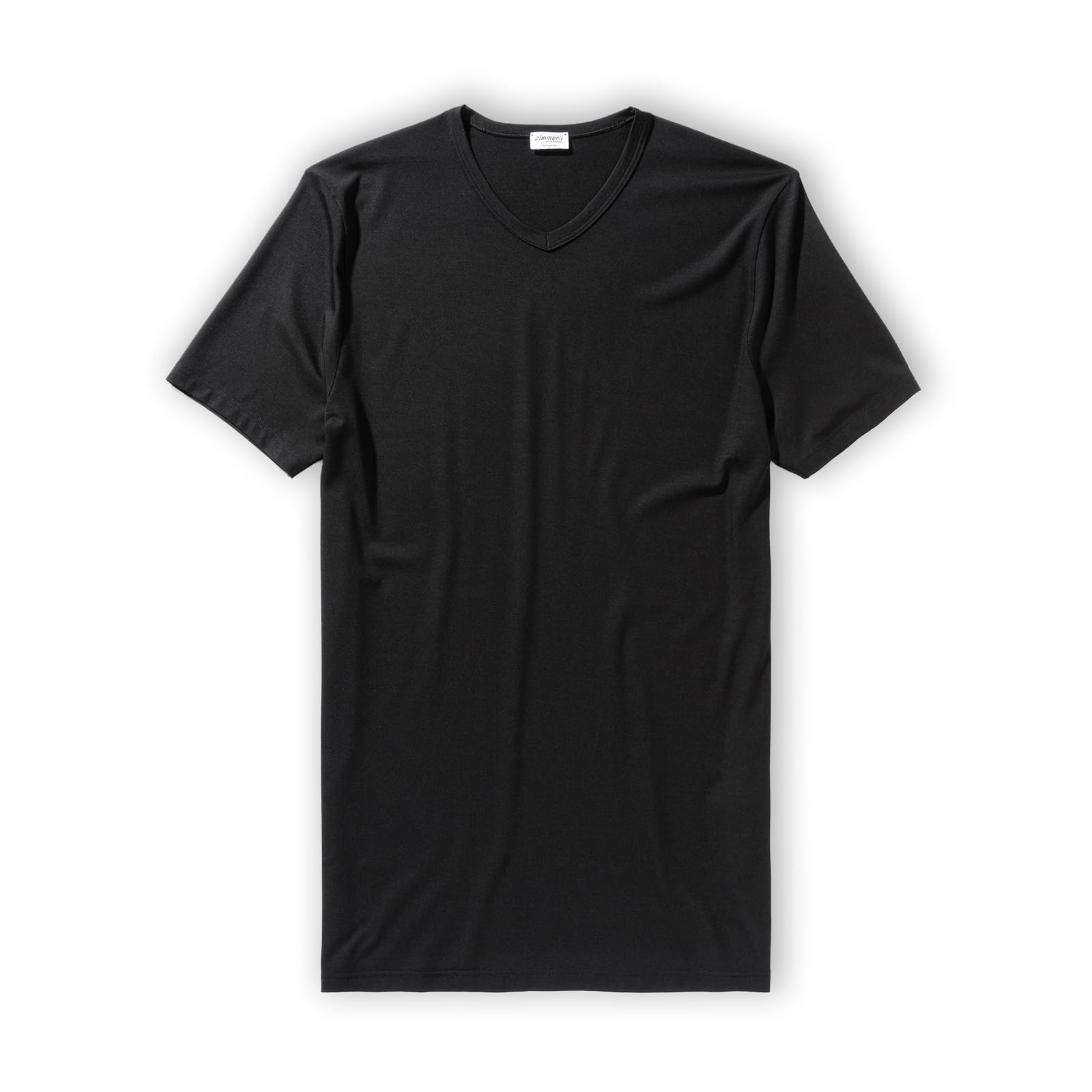 Zimmerli T-Shirt Short Sleeve v-Neck Pureness Black M