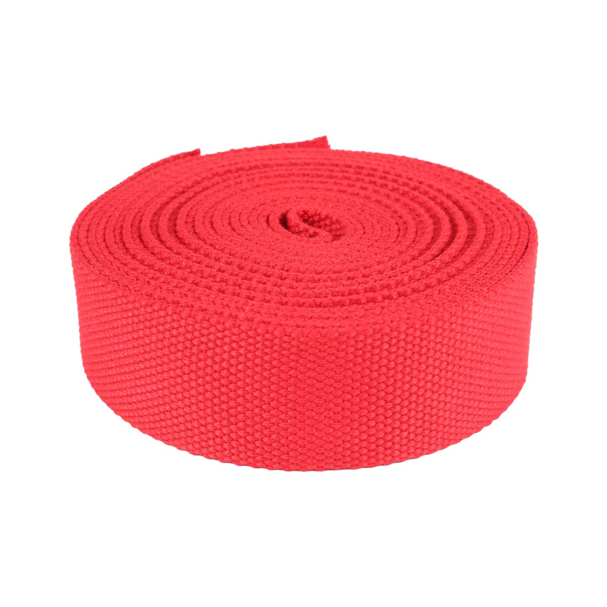Suncoolla 5M Thicken 2.0mm Canvas Cotton Plain Weave Webbing Strap Bag Belt Tape 25/38/50mm (Red, 25mm), 25 mm - Image 3