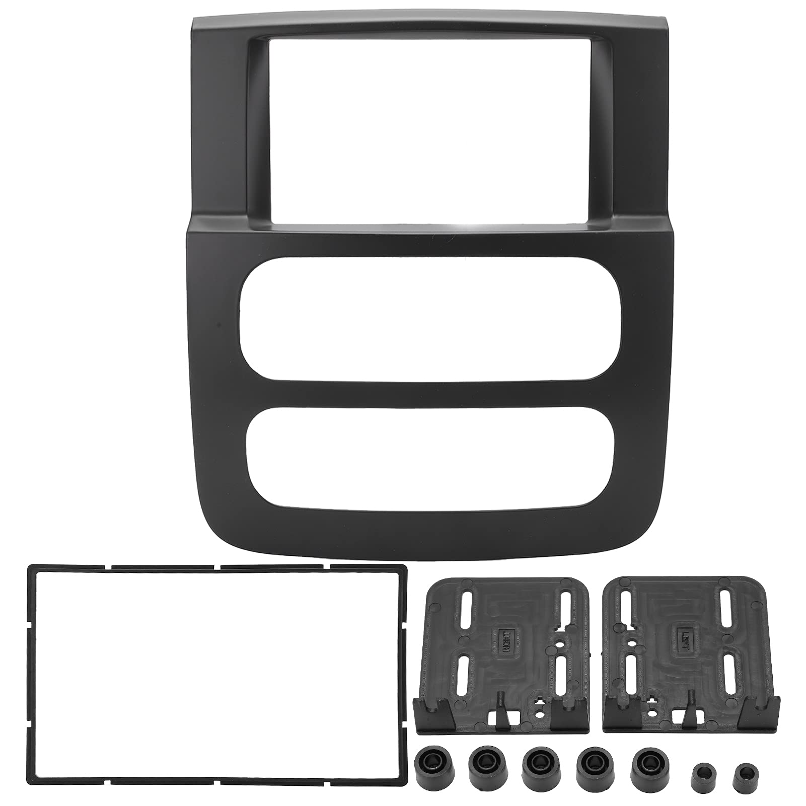 Kit di montaggio per cruscotto per autoradio e video, in ABS, 2 DIN, per cruscotto, pannello CD, decorazione di ricambio per camion 2002-2005 auto