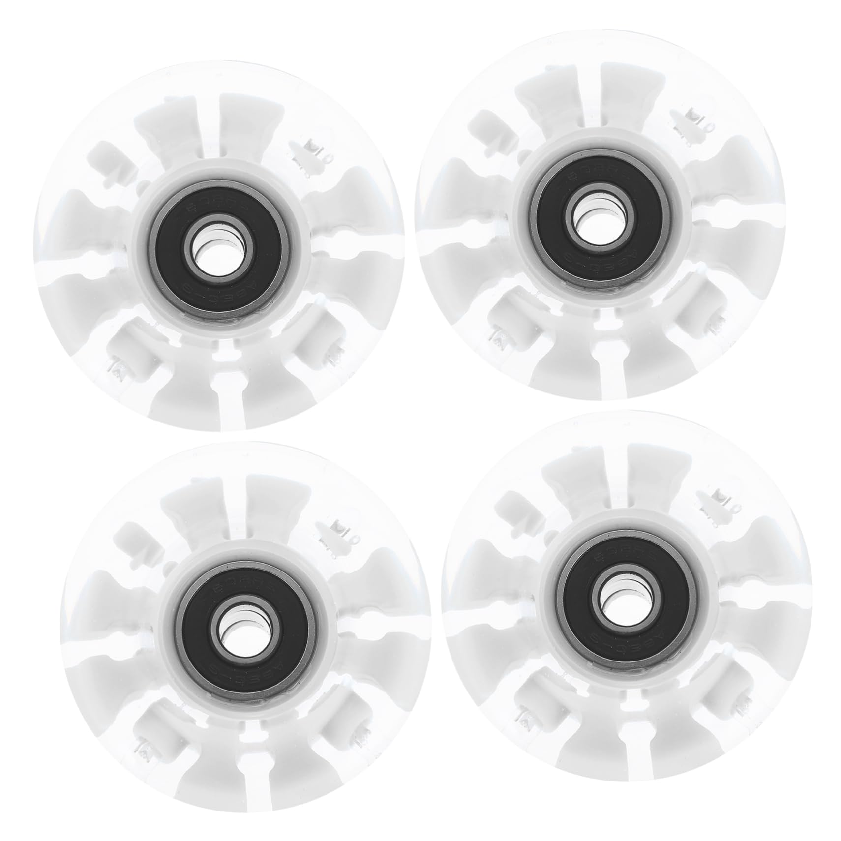 Toddmomy 4pcs Luminous Roller Skating Wheels Ice Skates Wheel Pu Skating Accessories Outdoor