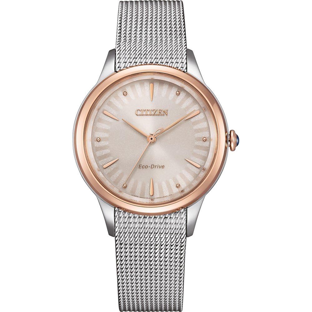 Citizen Eco-Drive Damenuhr, Weiß, 32 mm, EM1156-80X