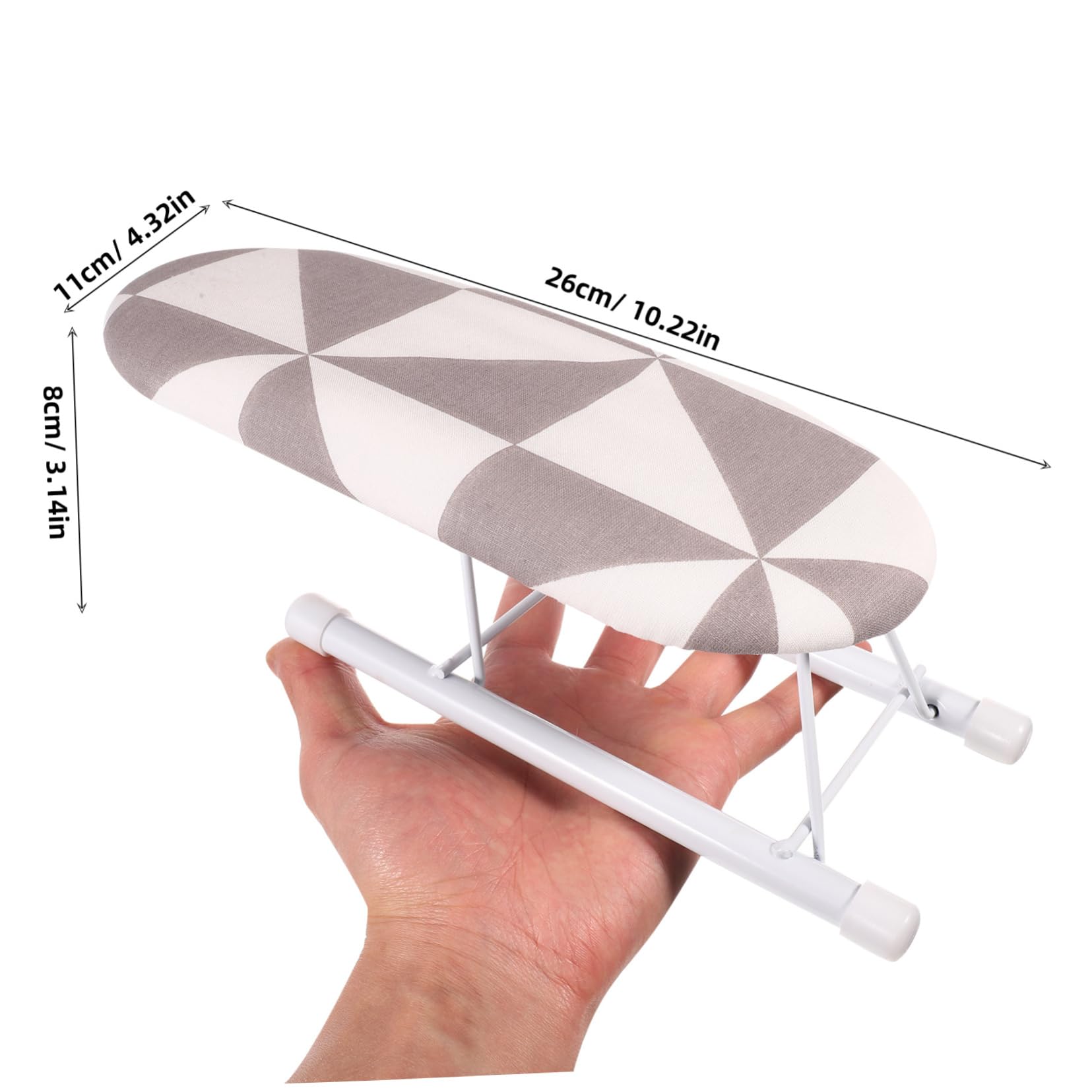 SOLUSTRE 1Pc Mini Ironing Board Compact Folding Ironing Tool for Sleeves for Travel and Home Use Thickened Support for Easy Ironing Convenient Laundry Room Accessory