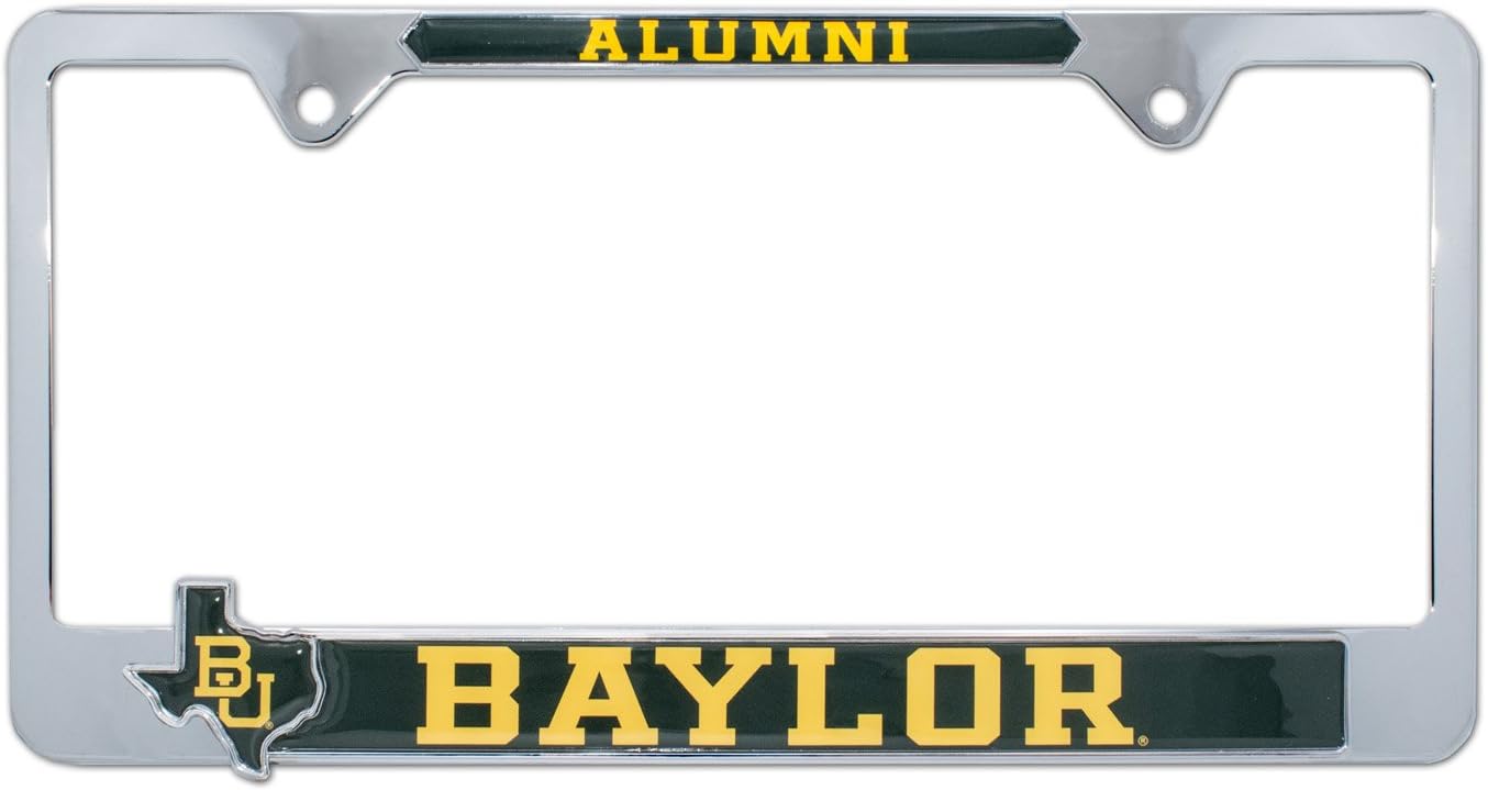 Baylor University Alumni 3D Metal License Plate Frame