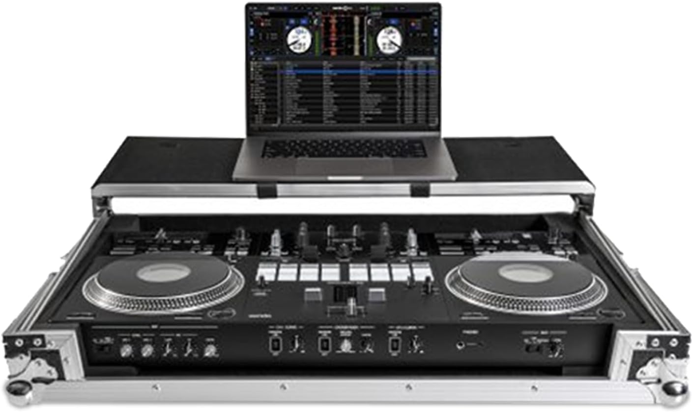 Headliner Flight Case Compatible with Pioneer DJ DDJ-REV7 with Laptop Platform