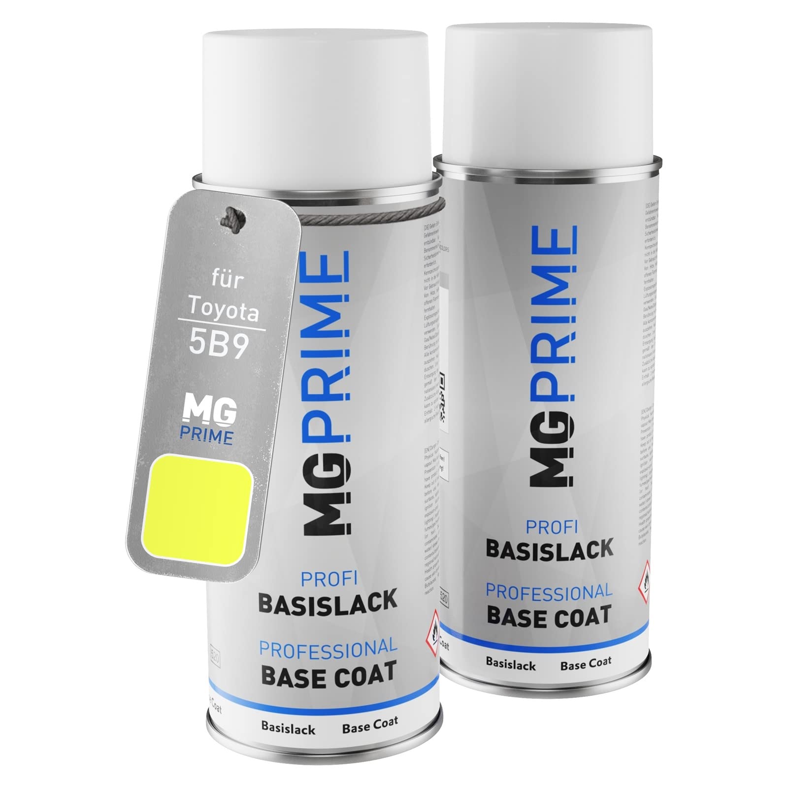 MG PRIME Car paint Spray cans for Toyota 5B9 Dynamic Yellow/Lemonfresh Gelb Primer base coat spray can 400ml