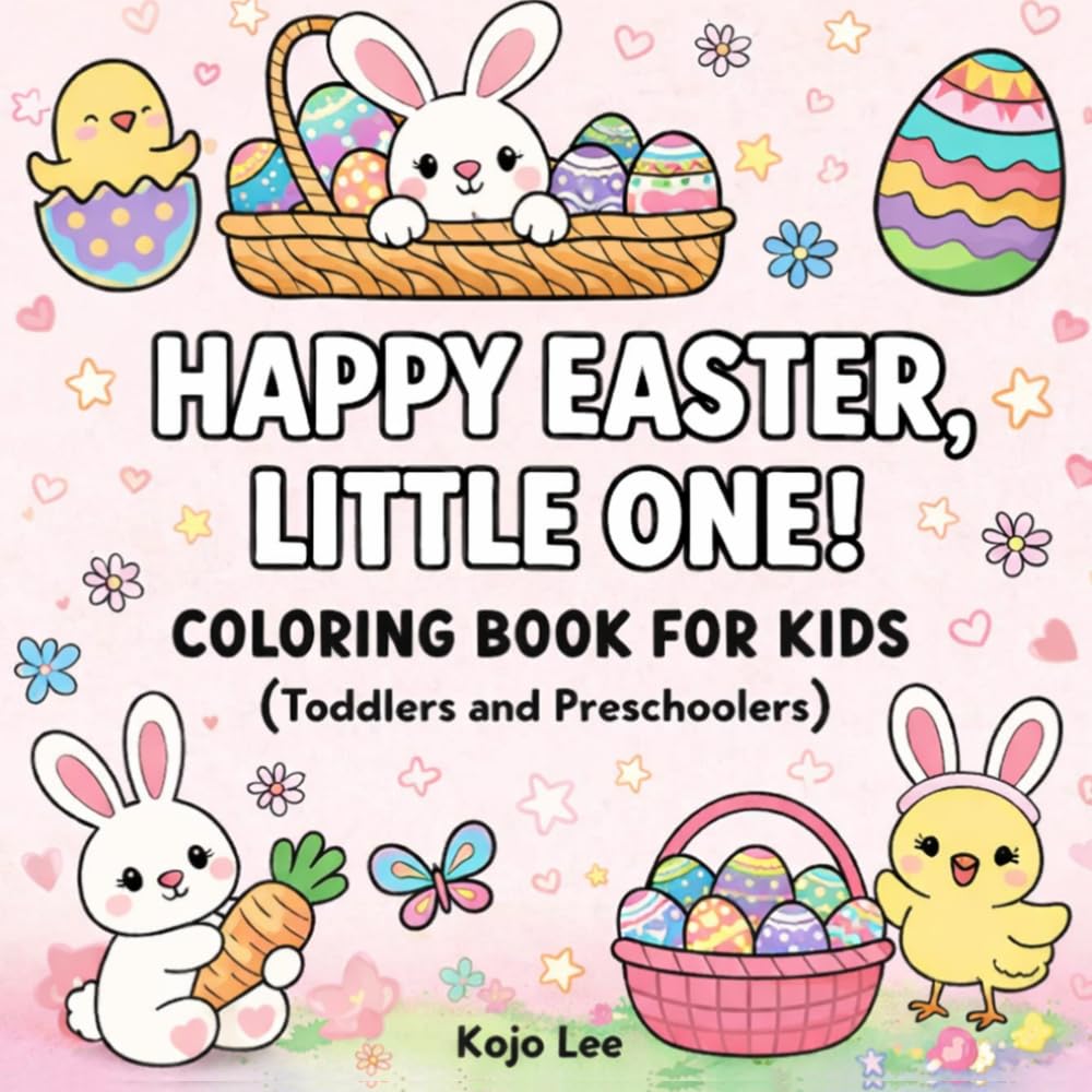 Happy Easter, Little One: A Simple Springtime Coloring Book for Kids (Toddlers and Preschoolers)