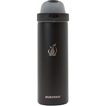 SUBZERO DUO 24 Ounce Water Bottle With Straw, Caviar, Triple Layer Vacuum Insulated Stainless Steel, Leak Proof, Dishwasher Safe, Reusable, Eco Friendly, Keeps Drinks Cold 30 Hours