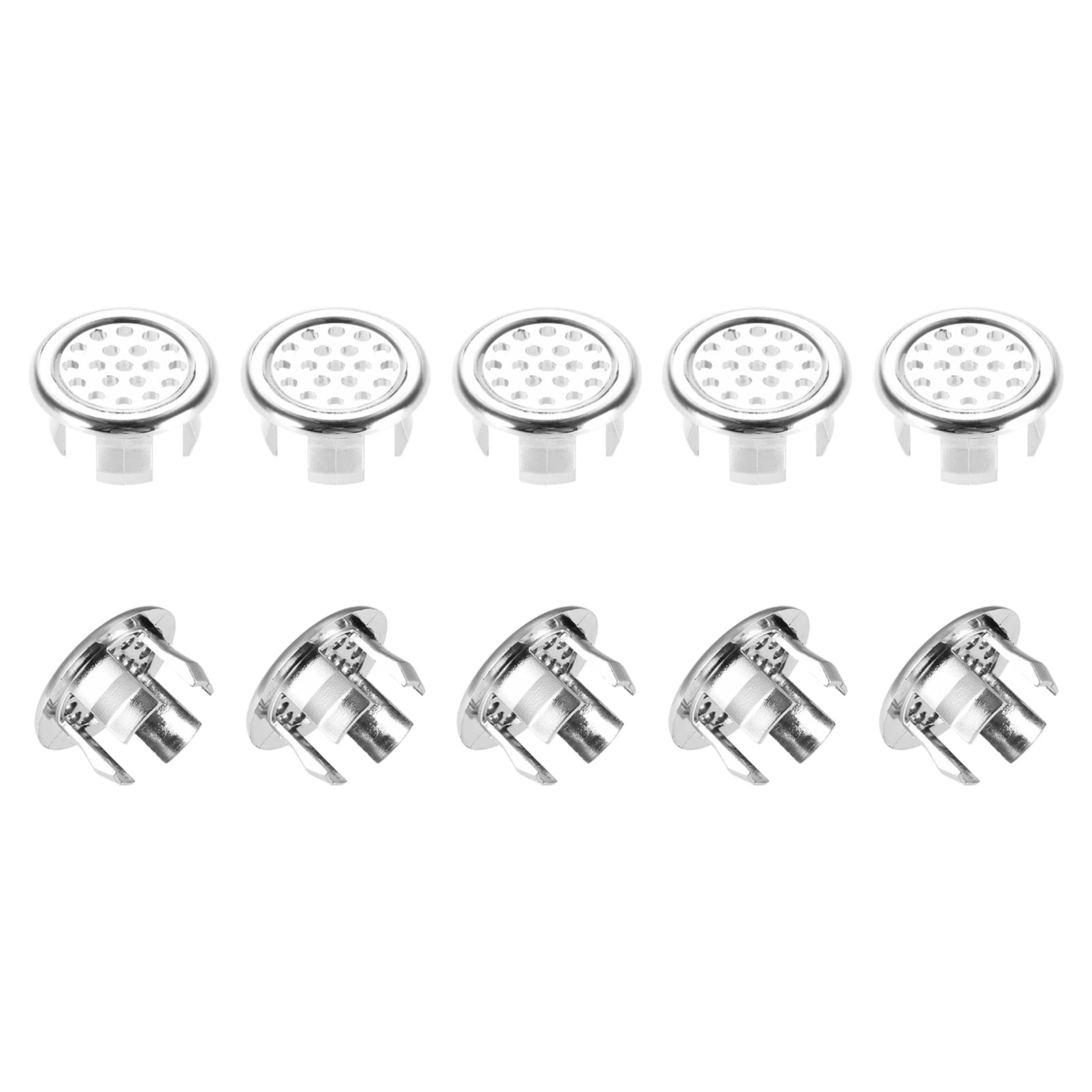 DTGN 30x16mm(DxT) Sink Overflow Cover, 12Pack, Good for Bathroom Kitchen Sink