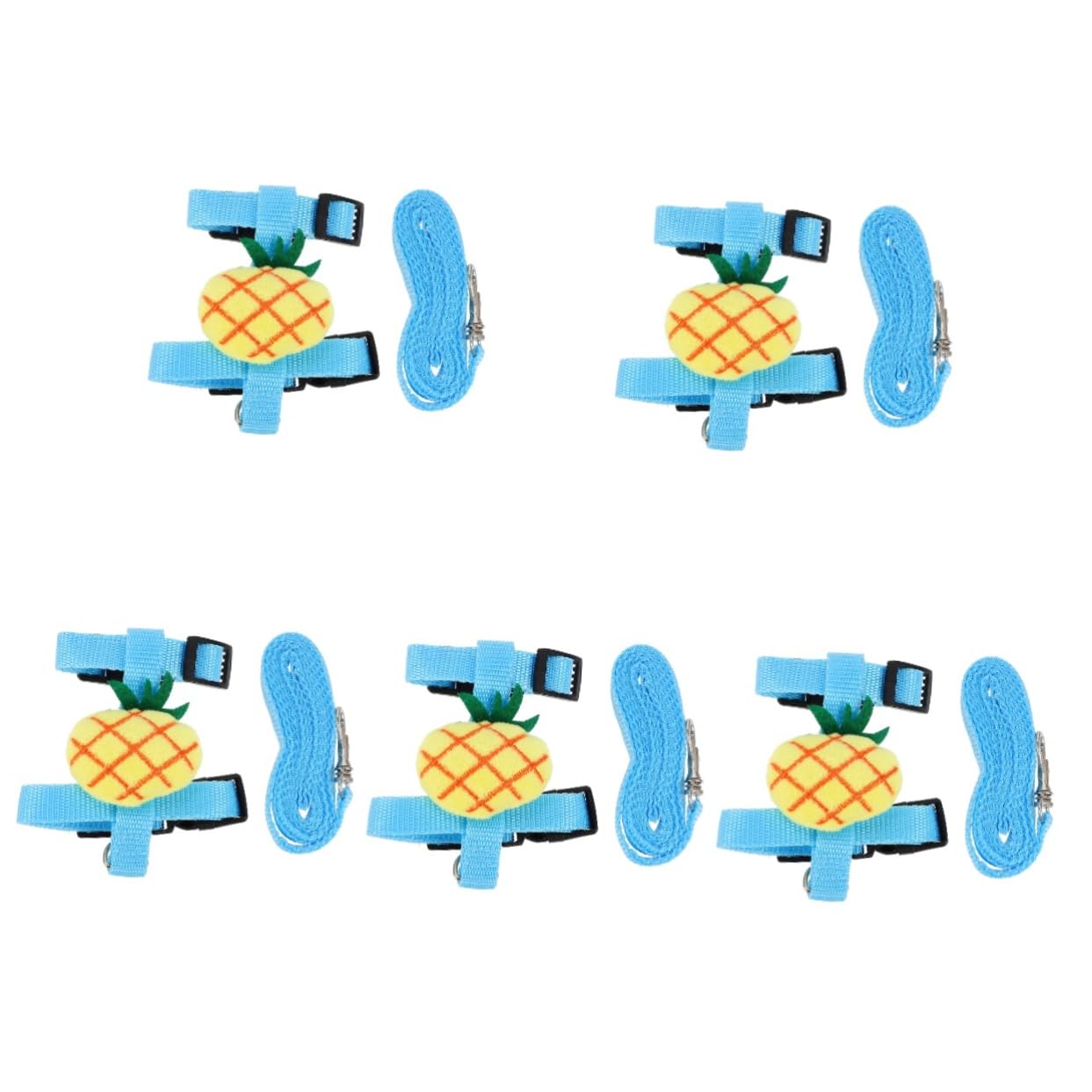 BESPORTBLE 5sets Pettorina Per Gatti Decorativa Con Guinzaglio Leggero e Per Esterni Facile Da Indossare e Rimuovere Adatta Tutti Gatti