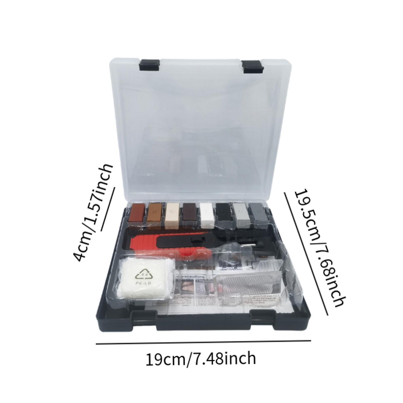Kit de Reparación de Suelos de Madera con Herramientas para Reparar Laminados Y Estuche para Reparar Arañazos.