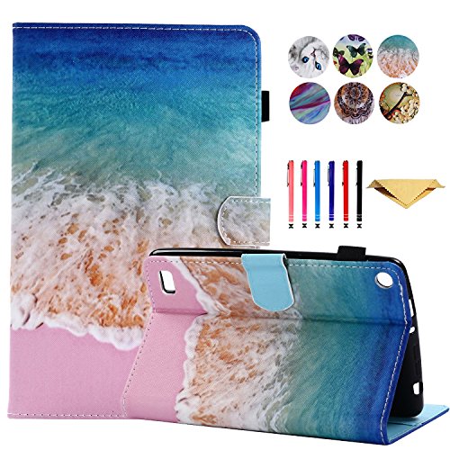 Amazon Kindle Fire 7 2015 2017 Case - Monstek Ultra Slim Lightweight Leather
