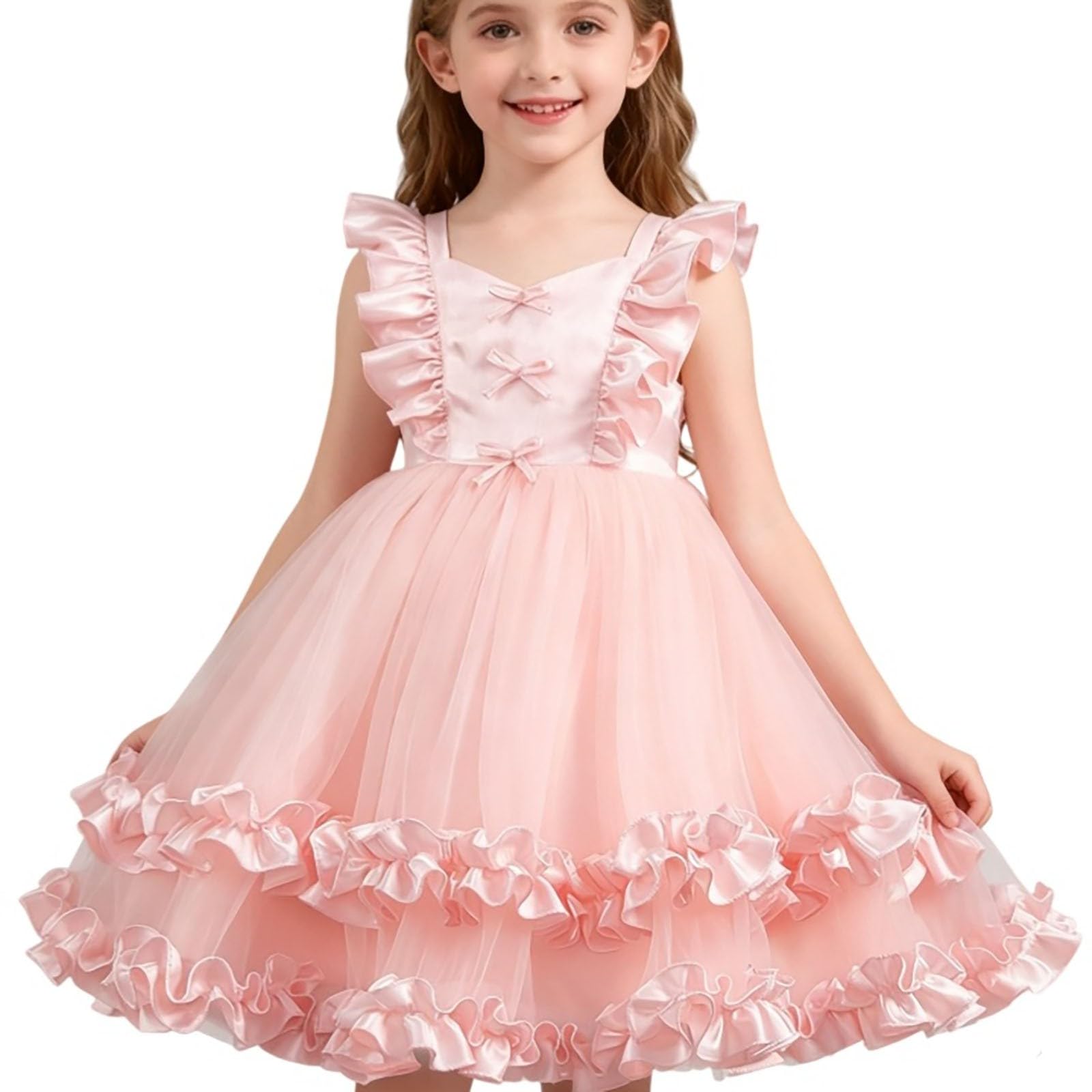 Jupe Tutu pour Filles Lumineuse Danse de Ballet Paillettes Étoiles Tulle Fille Robe Enfant Vintage Années 50 Pin Up Costume Carnaval Deguisement Jupon sous Courte