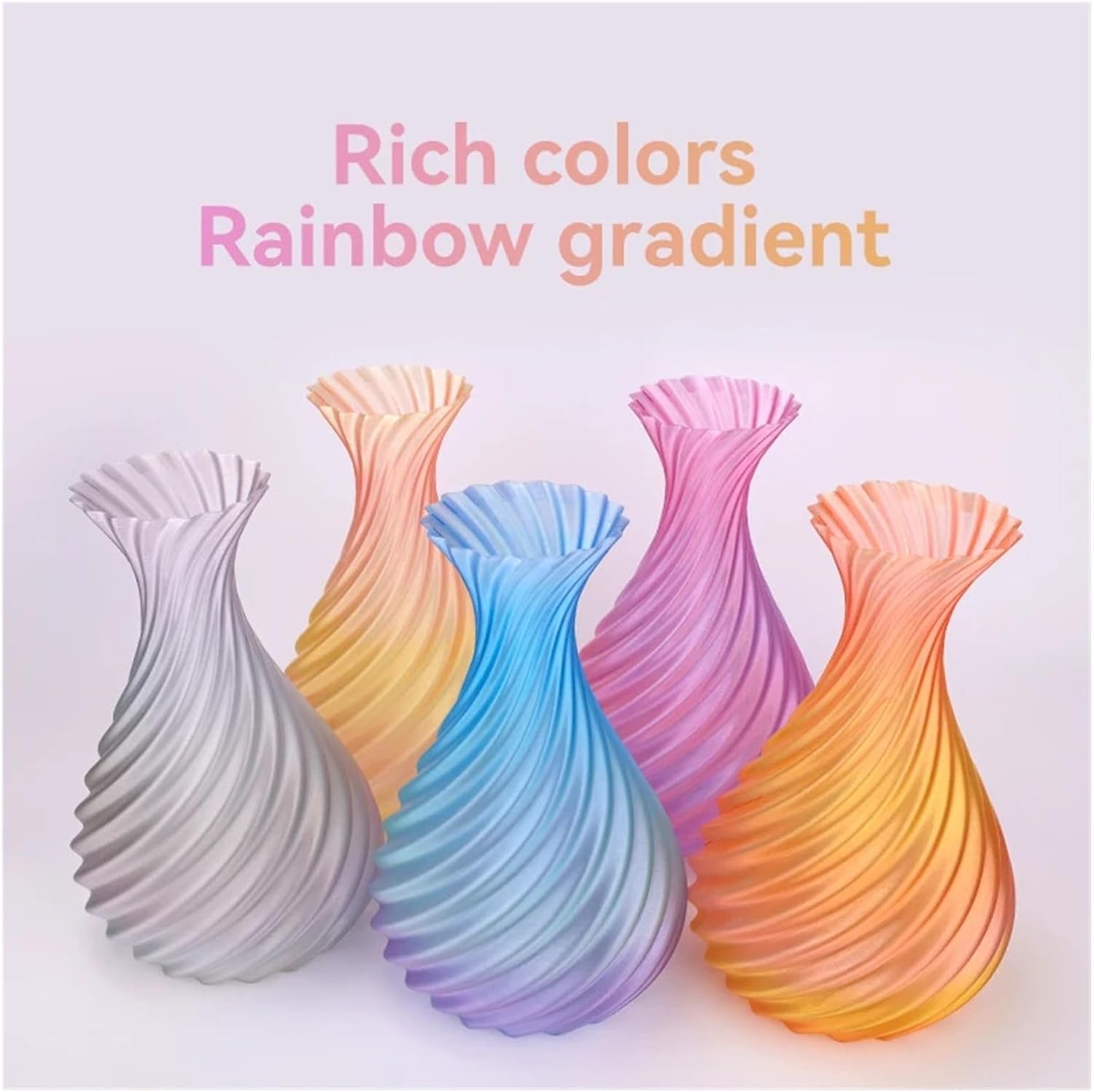 3D Printer Filament PLA-Clear Rainbow 1.75MM 1KG Printing Clear PLA(Blue Crystal)