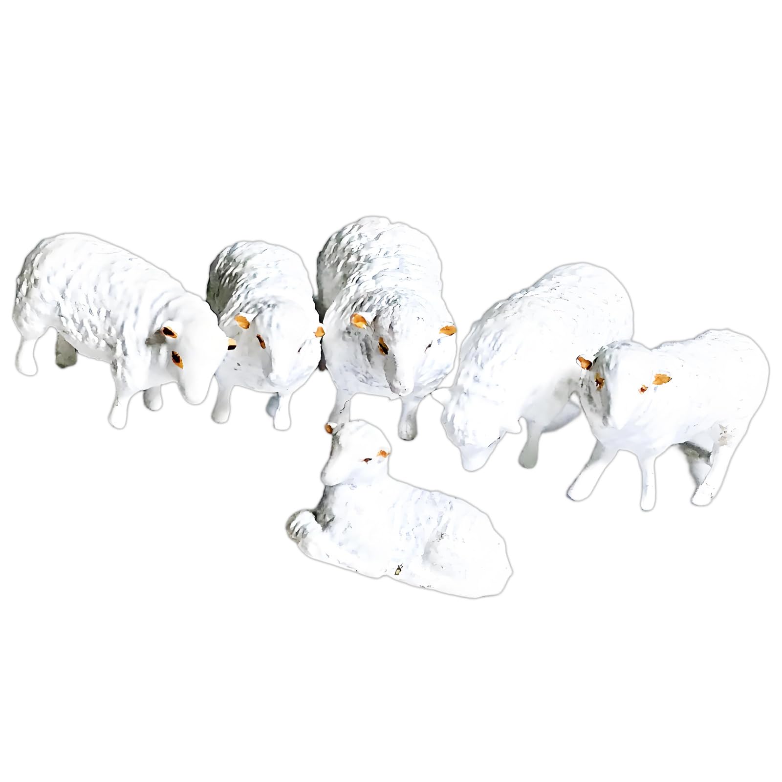 FGDTREE Farm Animals Figures Model 1: Scale Hand Painted Miniature Figure for Miniature Scenes Dioramas Props, Layout Decors Set Farm Animals Figures