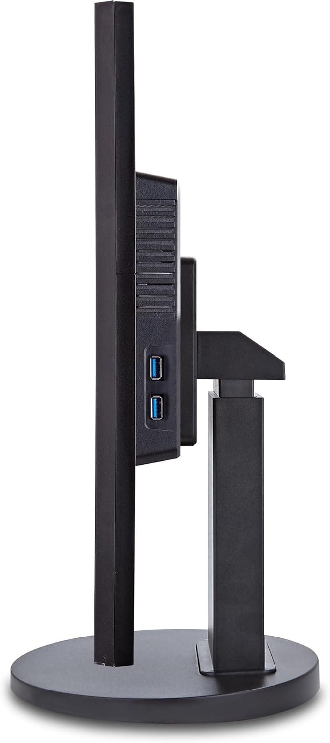 ViewSonic VG2438SM monitor showing pivot adjustment