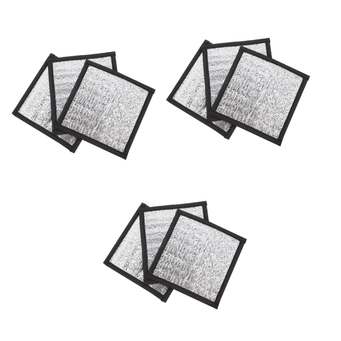 GRIRIW 3sets Reptile Heat Pad for Snake Lizard Pet Heat Mat Reflective Film Easy to Warmer 3pcs*3