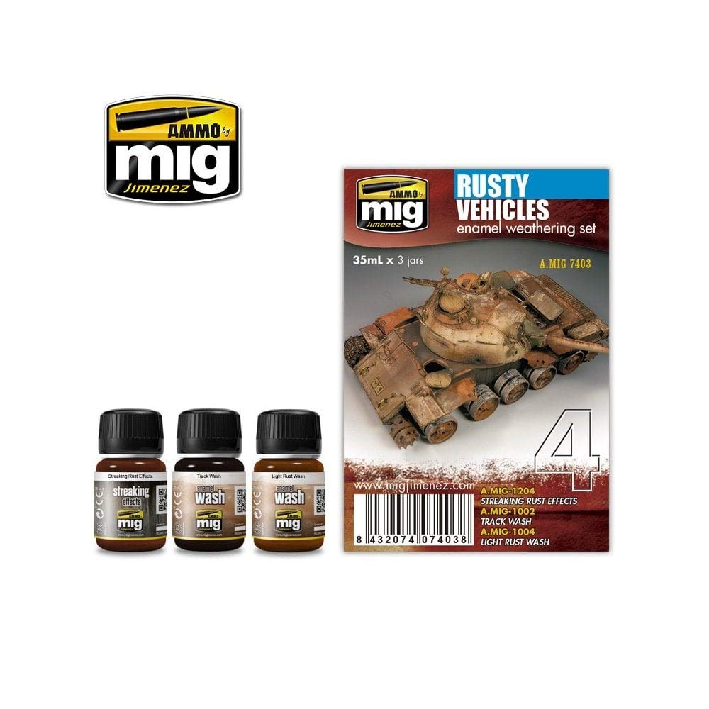 Ammo MIG-7403 Rusty Vehicles, Multicolour
