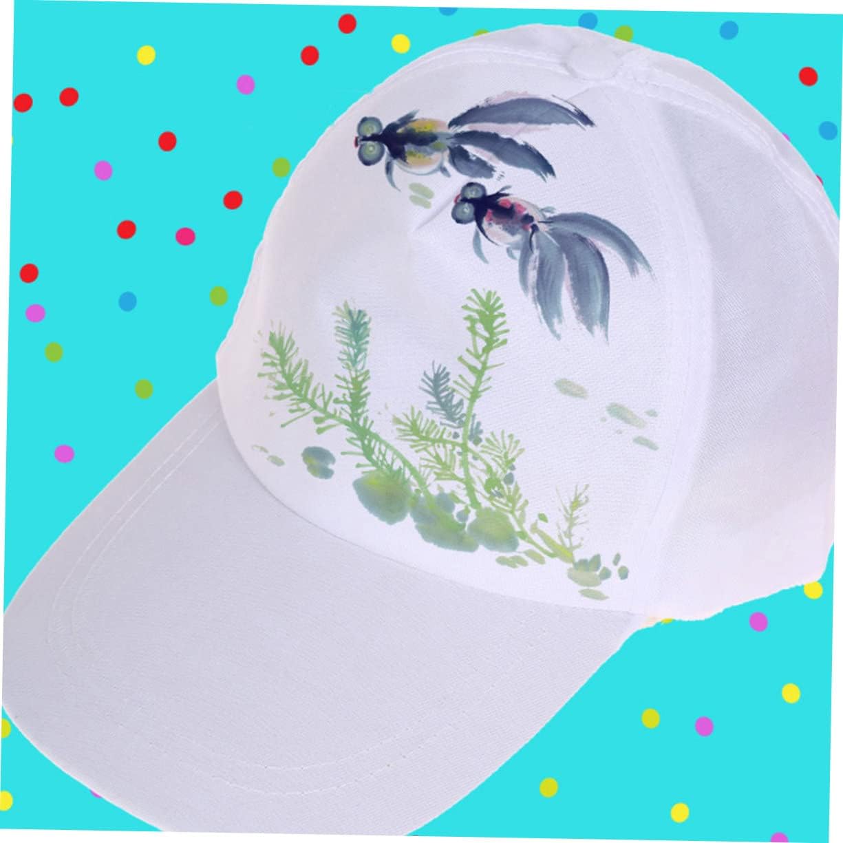 Holibanna 9pcs Cotton Adjustable Baseball Cap Men Women Outdoor Sun Hat Mesh Uv Protection