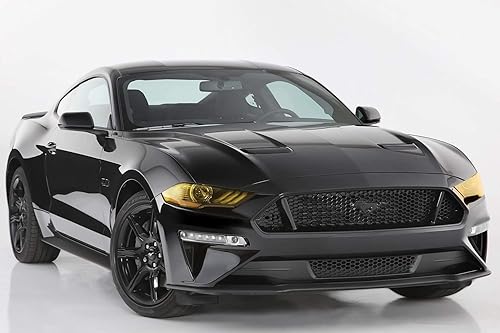 Miniatura 5 de GT Styling GT0995Y - Cubierta para faros delanteros color amarillo transparente para Ford Mustang 2018-2020