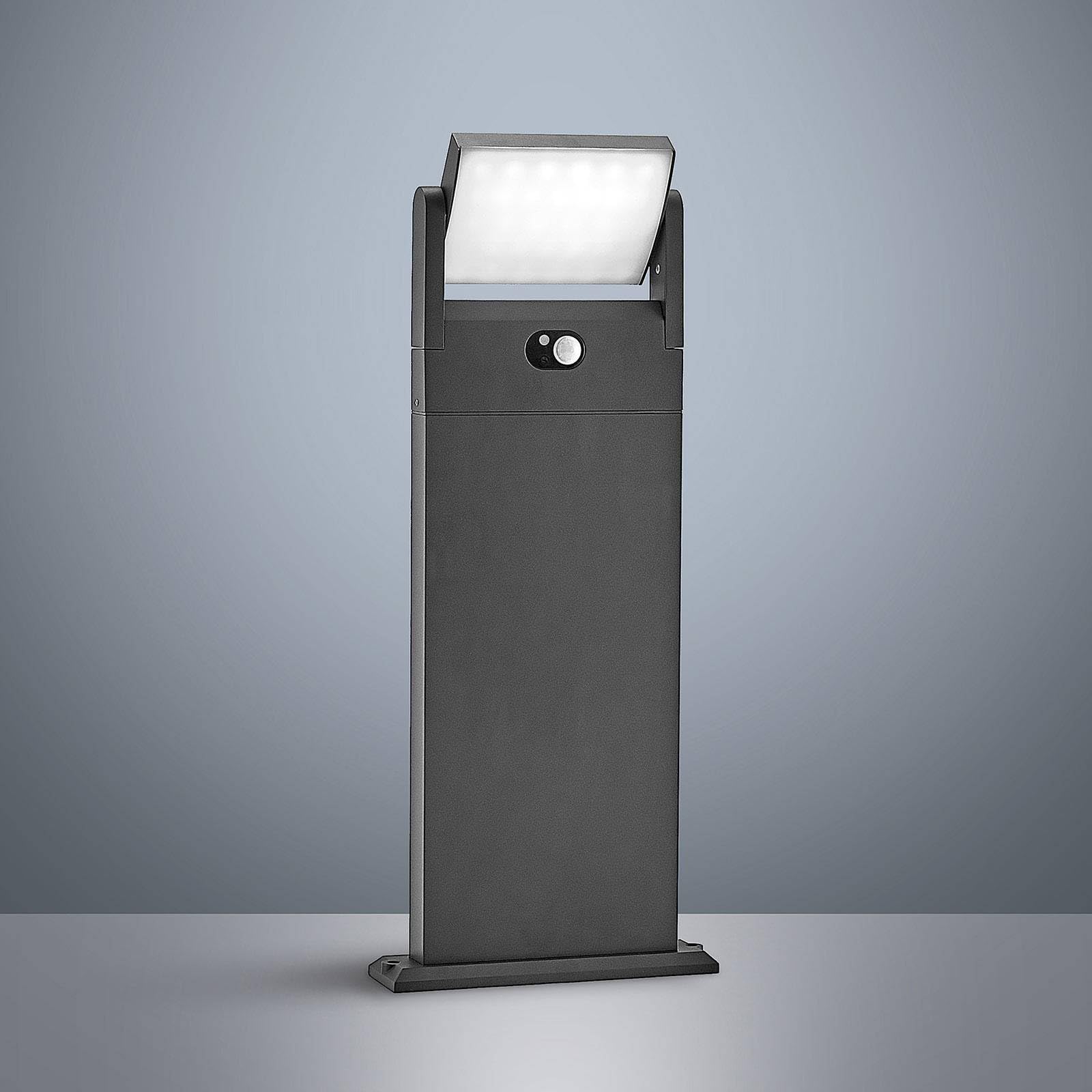 Lindby lampa solarna LED 'Novalie' z czujnik ruchu, styl nowoczesny, kolor aluminiowy, szary, cynkowy, aluminium, IP54