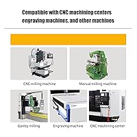 Vista 8 de Juego de molinos de extremo de capa de titanio, vástago de 1/8 "0.059-0.125 in Micro End Mill Grabado Bits CNC Router Bits para herramientas
