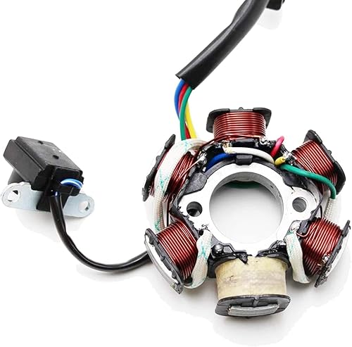 Miniatura 8 de PRO BAT ATV Quad Go Kart Magneto Estator 6 bobinas 5 cables para 50cc 70cc 90cc 110cc 125cc ATV Dirt Bike Go Kart Mini Choppers motocicleta
