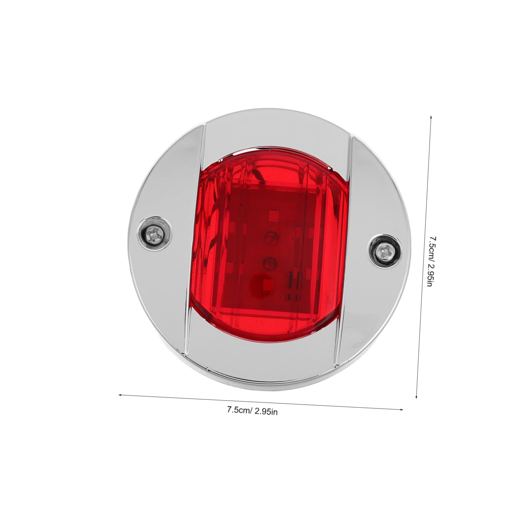Alipis Led Trailer Side Marker Lights Kit 4pcs Round for Trucks Boats Rvs Stop Brake Running Lights