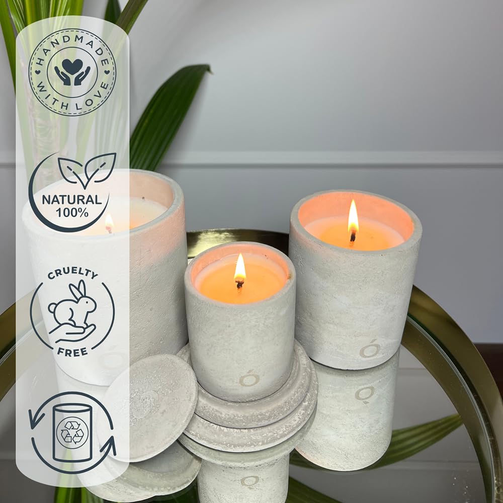 ONERGY | ręcznie odlewana świeca z wosku sojowego | kojący zapach lotosu i drzewa sandałowego | czas palenia 70 godzin | luksusowy prezent zapachowy dla kobiet | elegancka świeca zapachowa do Twojego