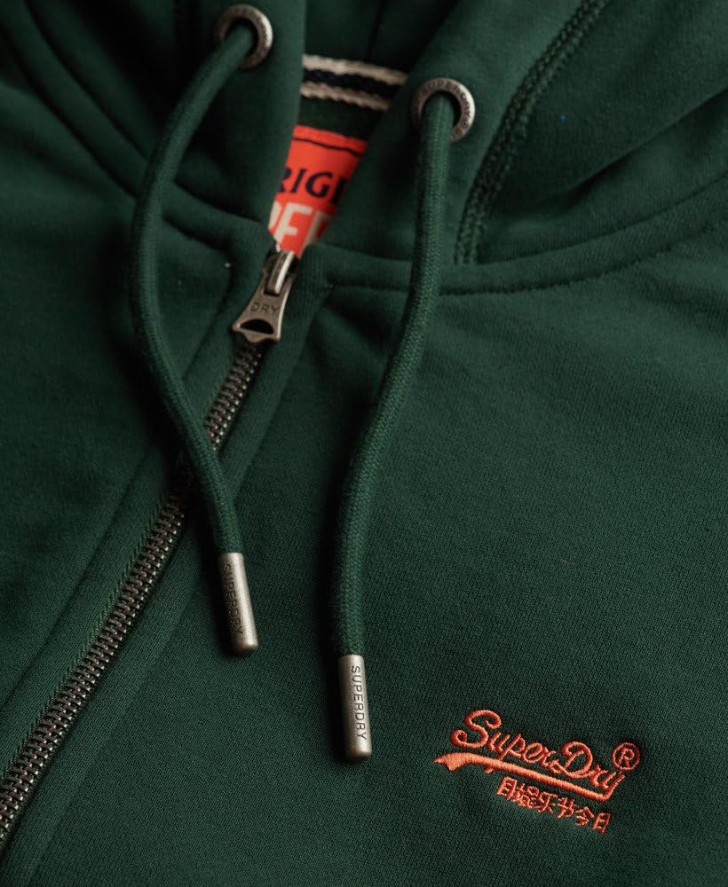 Superdry Herren Essential Logo Zip-Hoodie mit angerauter Innenseite