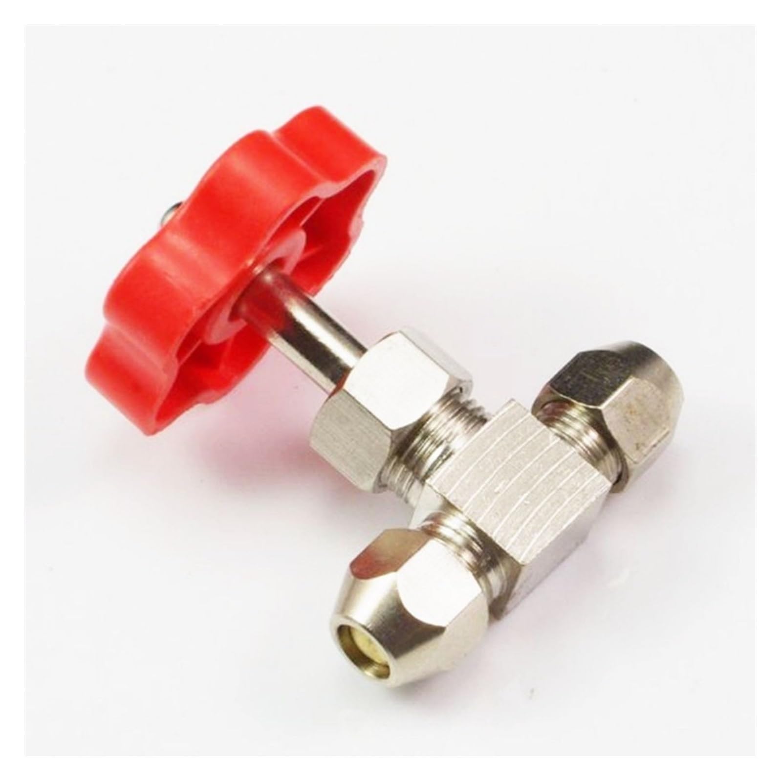 Nadelventil aus vernickeltem Messing, 8 mm