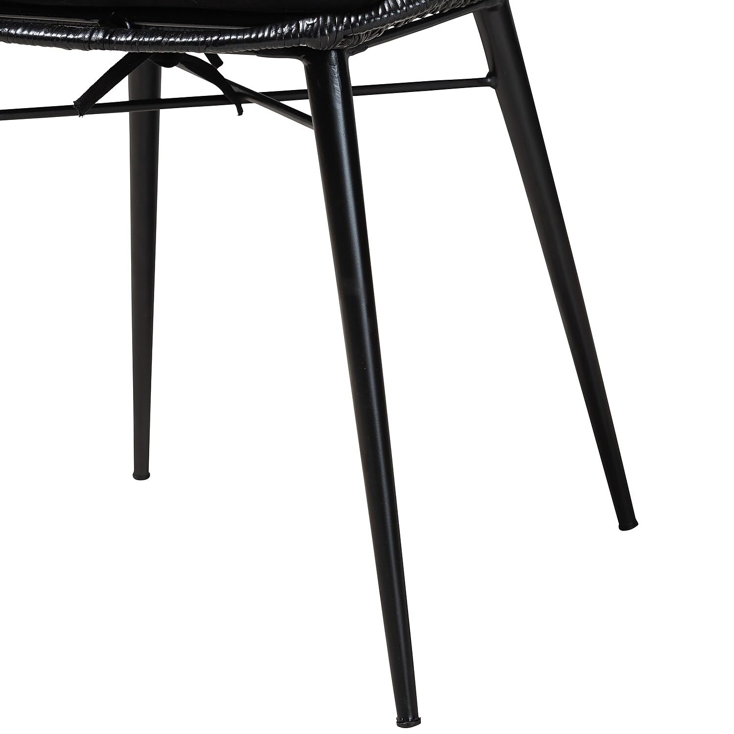 Brenna - Silla de comedor de ratán bohemia, color negro, 2 juegos (231-2P-12827-HT) 5