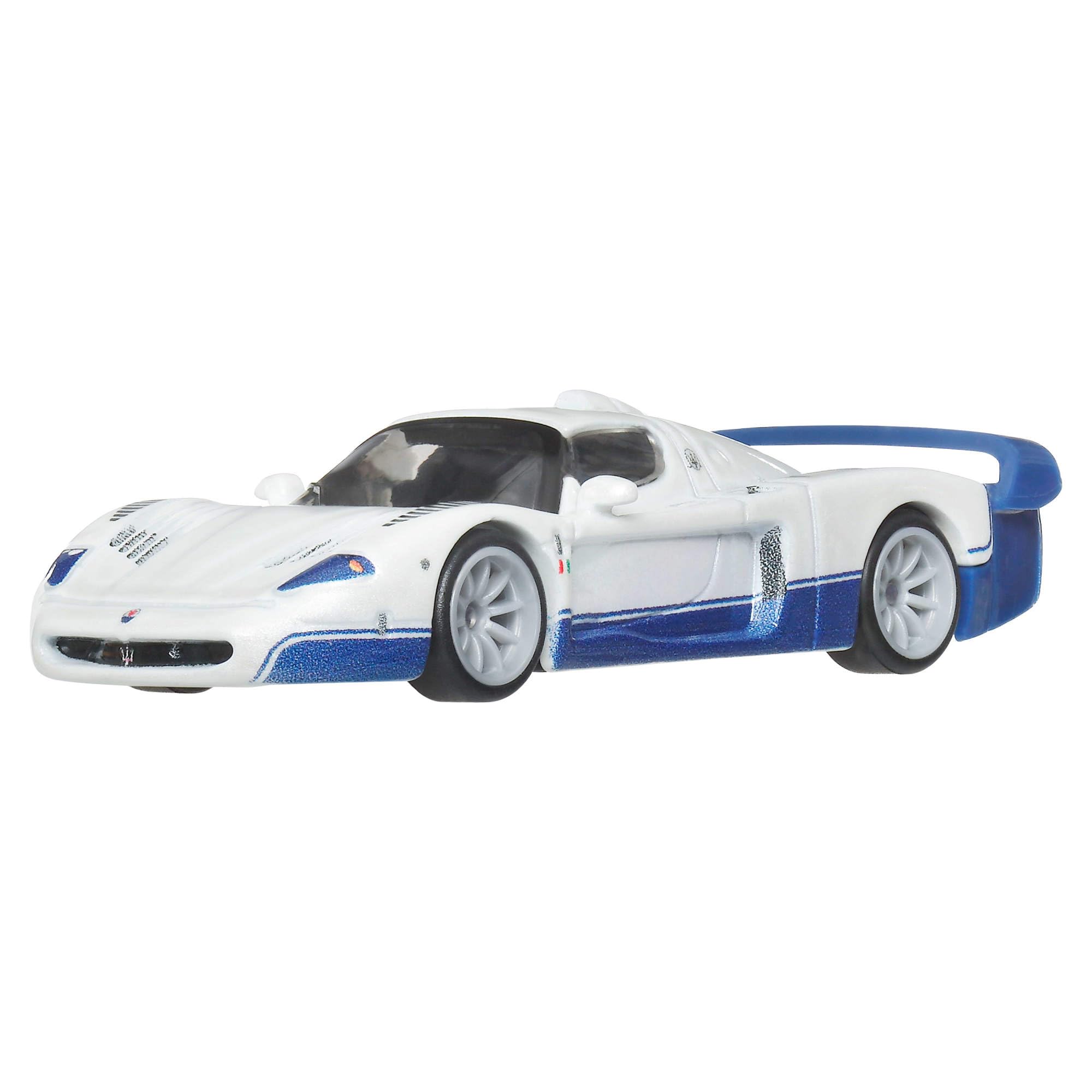 Hot Wheels Coffret Car Culture Premium 2 véhicules Maserati en métal, Maserati MC12 de 2004 et Maserati MC20 avec pneus Real Riders et carrosserie Metal/Metal, JHW55
