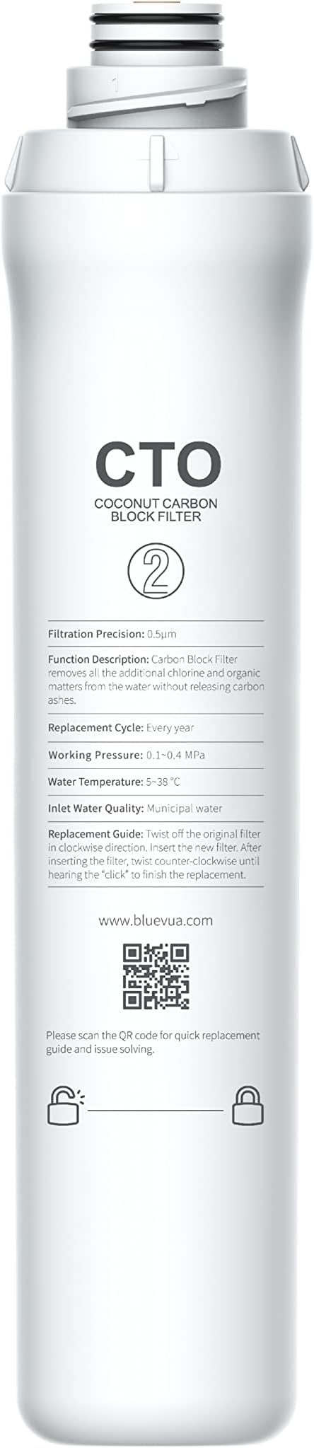 Filter Element Of Reverse Osmosis System Countertop 100GPD-ROPOT-2nd