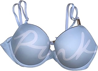 Victoria's Secret Pink Wear Everywhere Push Up Bra Color Light Blue Size 36D New