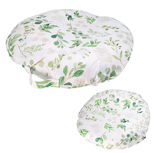 Miniatura 6 de Funda de tumbona de hojas verdes para recién nacidos, funda de tumbona para niños y niñas, transpirable y reutilizable, funda extraíble para recién