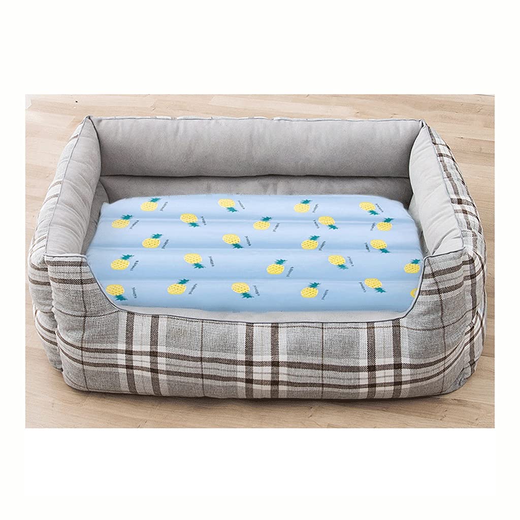 WAxd Suave Pequeña Cama Grande para Mascotas, Gatos rectangulares de Verano Perros Casa de Mascotas, Adecuado para sofás, Camas, nidos de Mascotas para Animales, Lavable a máquina