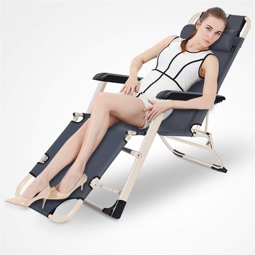 Chaise longue jardin métal pliante et lit de soleil 3 positions