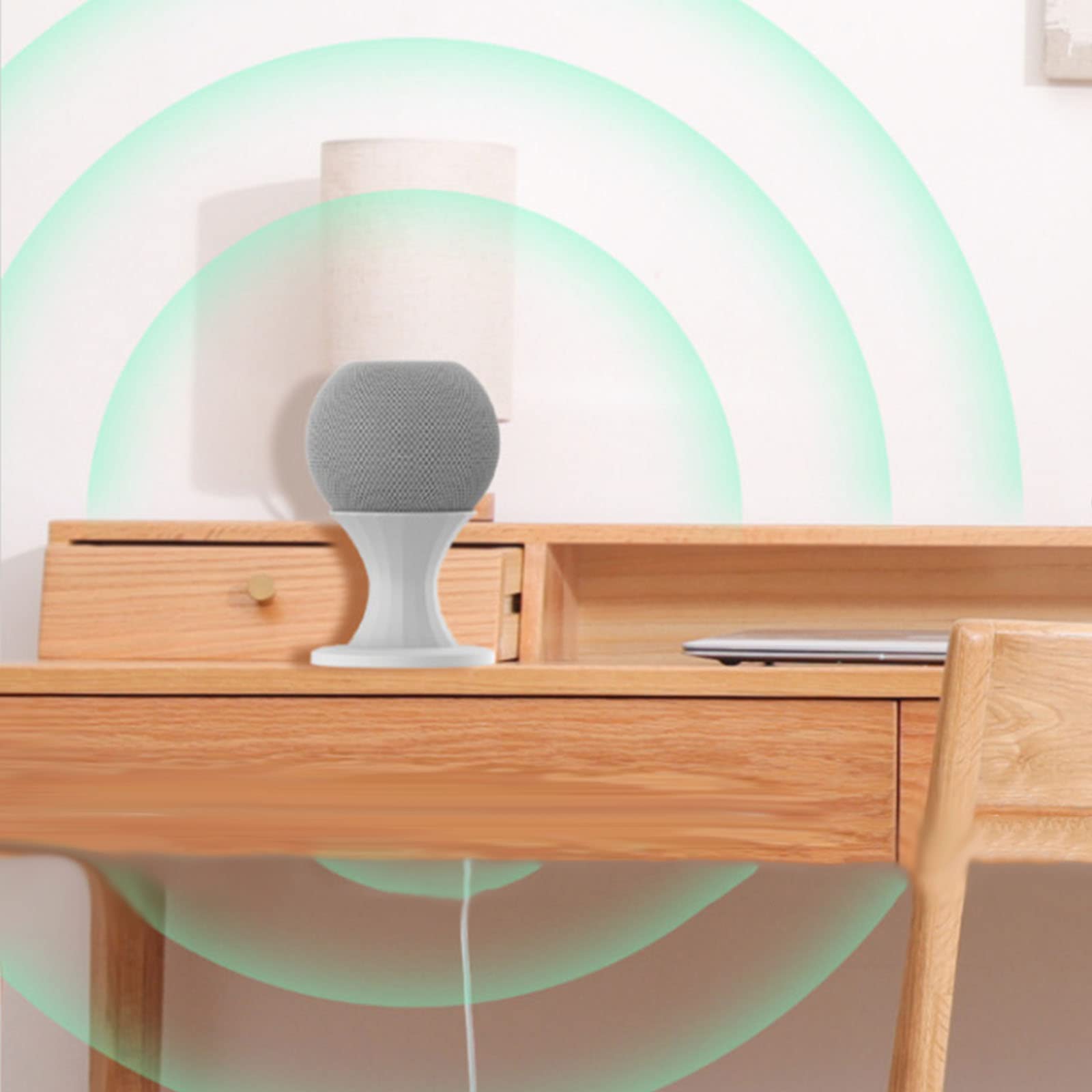 HUAYUWA Supporto Homepod Mini - Staffa Parete Circolare Con Gestione