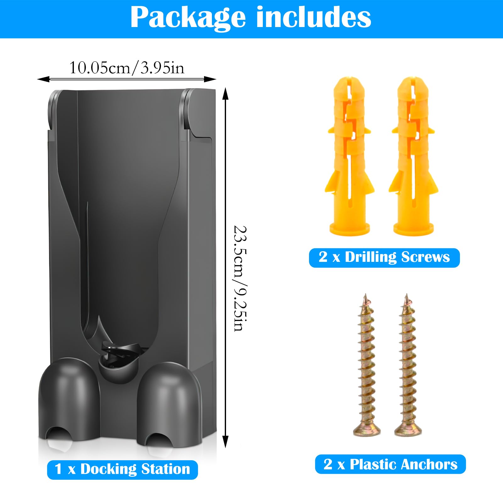 Uchwyt ścienny stacja dokująca uchwyt do odkurzacza Dyson V11 V15 z tworzywa sztucznego ABS do ponownego ładowania uchwyt wiszący do Dyson V11 i V15 część nr 970011-01/970011-02